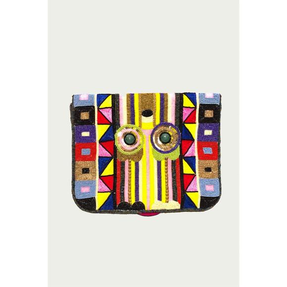 NEW ETHNIQUE sita handmade cross-body clutch bag in multi - Picture 4 of 4